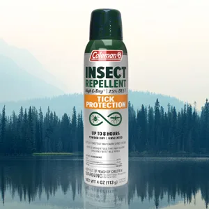 Coleman Insect Repellent Spray - 100% MAX DEET Insect Repellent Pump Spray, Protection Against Ticks, Mosquitoes, chiggers, gnats, Fleas and Flies, Ideal for Camping, Hiking, Outdoor Activities, 4oz - Coleman Tick Protection Dry 25% DEET 4oz