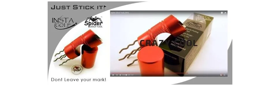 Insta Golf Spider Divot Tool Red - product information 6