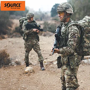 SOURCE Outdoor Helix Valve Kit - High-Flow Helix Bite Valve For Full Flow with Just a Soft Bite - Easy connection via QMT Quick Connect Mechanism - Dirt Shield Protects from Dust and Pollution, Coyote - Source Tactical Helix High-Flow Bite Valve