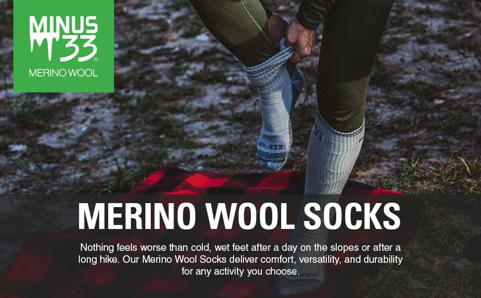 Minus33 Merino Wool 903 Day Hiker Sock X-Large Gray - MERINO WOOL SOCKS