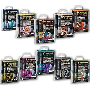 Chameleon Art Products, Pastel Tones, Color Tops, Quick and Easy Blending - Set of 5 - product information 2