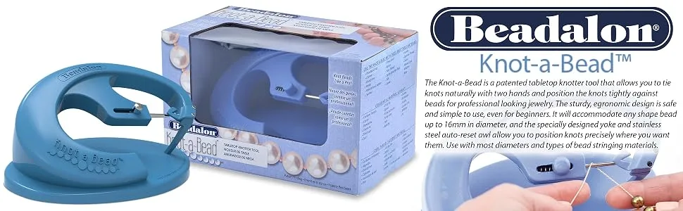 Beadalon Knot-A-Bead Tool, Blue - product information 1