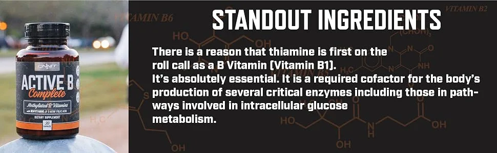 ONNIT Labs Active B Complete 30ct, 30 CT - standout ingredients vitamin b