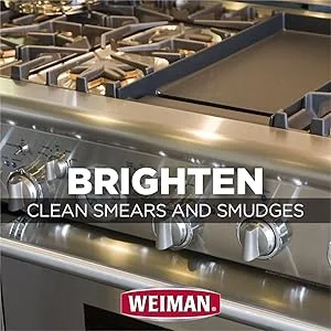 Weiman Stainless Steel Wipes and Granite Wipes (30 Count Each) - Keep Appliances Shining Bright and Protect Countertops with the pH Neutral Formula - Brighten