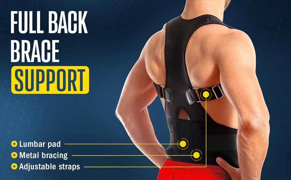 FlexGuard Posture Corrector for Women and Men - Back Brace for Posture, Adjustable Back Support Straightener Shoulder Posture Support for Pain Relief, Body Correction, X-Large X-Large (Pack of 1) - FlexGuard Posture Corrector, Back Brace for Posture, Adjustable Back Posture Support for Pain Relief