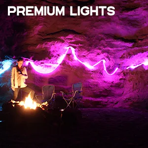 Luminoodle XL - The Original USB Powered Outdoor LED String Lights + Camping Lantern - 10 ft Submersible Lights for Hiking, Safety, Emergencies - power practical luminoodle