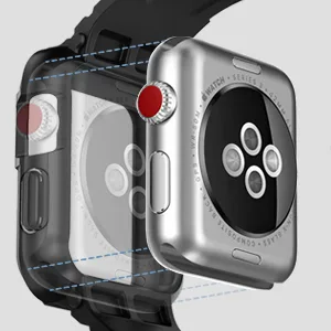 Spigen Rugged Armor Pro Designed for Apple Watch Band with Case for 38mm Series 3/2/1/Original (2015) - Black - product information 5