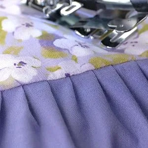 SINGER | Ruffler Attachment Presser Foot, Perfectly Spaced Pleats / Gathers, Easily Adjust Closeness & Depth, Light to Medium Fabrics - Sewing Made Easy, Silver - product information 3