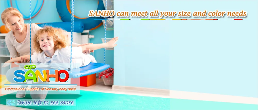 SANHO Dynamic Movement Sensory Sox - Updated Version, Small, 3-5 Years, 40" L x 27" W Green - Each size has different colors