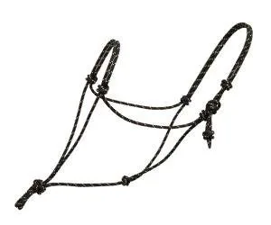 Weaver Leather Silvertip #95 Rope Halter Draft Black - product information 8