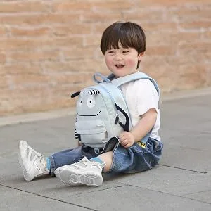 GAGAKU Mini Toddler Backpack for Boys 2-5 Years Anti-Lost Preschool Backpack with Leash Blue 2 - Blue - product information 6