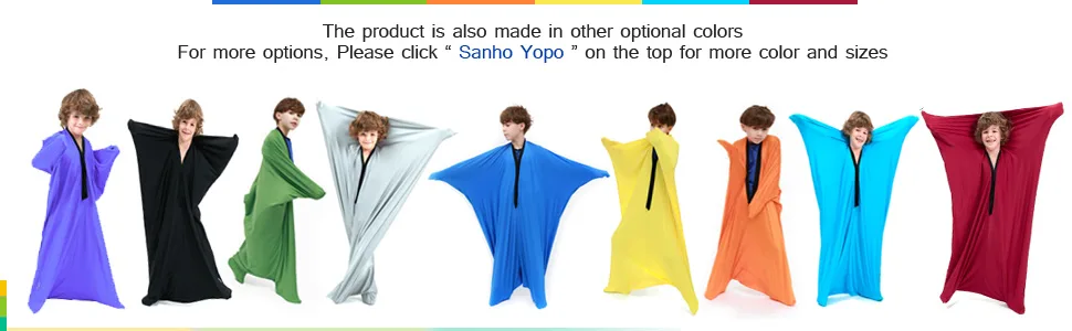 SANHO Yopo Dynamic Movement Sensory Sox, Medium,6-9 years old, 47''LX27''W Blue - SANHO