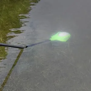 ProActive Sports, Player Select Super-Lite Golf Ball Retriever, 9ft, Lightweight Fiberglass Telescopic Shaft, Securely Picks Golf Ball With Easy To Use Push Release, Golf Ball Grabber - super-lite golf ball retriever high visibility head design easily seen in murky water