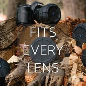 KUVRD - Universal Lens Cap, Version 1 - Fits 99% DSLR Lenses, Element Proof, Lifetime Coverage, 2-Pack - A universal lens cap that fits every lens size