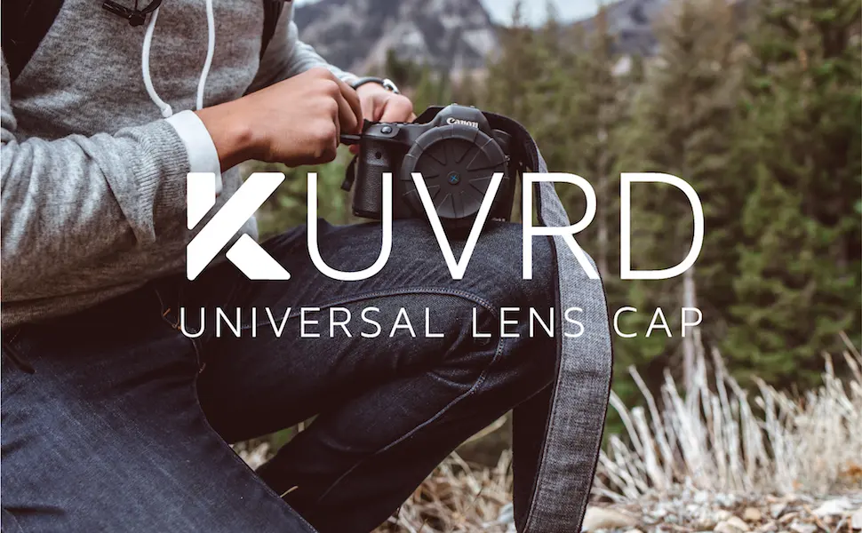 KUVRD - Universal Lens Cap, Version 1 - Fits 99% DSLR Lenses, Element Proof, Lifetime Coverage, 2-Pack - The Universal DSLR lens cap