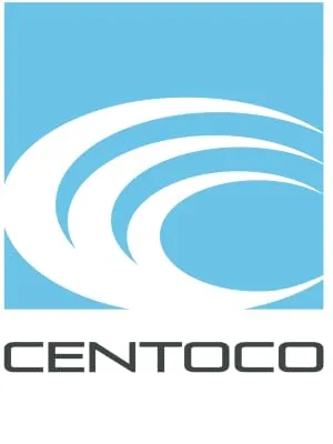 Centoco 200-407 Closed Front with Cover Heavy Duty Top Mount Plastic Hinge, Round, Black Round 407-Black - Centoco logo