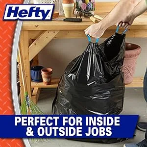 Hefty Strong Large Trash Bags, 33 Gallon, 48 Count 33 Gallon - 48 Count - Trash Bags