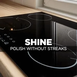 Weiman Stainless Steel Cleaner & Cooktop Heavy Duty Polish - Powerful Appliance Kitchen Cleaning Kit - Shine