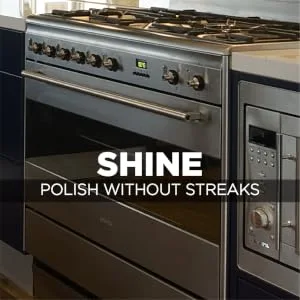 Weiman Stainless Steel Cleaner & Cooktop Heavy Duty Polish - Powerful Appliance Kitchen Cleaning Kit - Shine