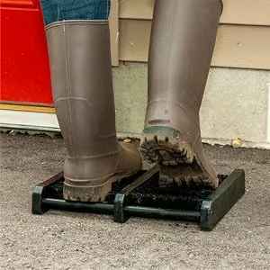 Jobsite Boot Scraper - Outdoor Shoe Scrubber Cleaner Brush 1 Pack - Boot Scrubber