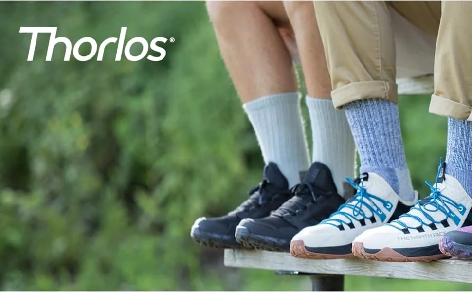 thorlos mens Klt Max Cushion Hiking Crew Socks Large Grey - thorlos