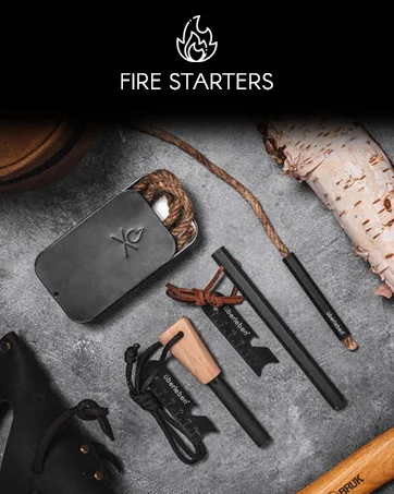 berleben Krftig Fire Starter - Round Solid Ferro Rod - 1/2" Thick Fire Steel - 20,000+ Strikes, Sparks Up to 5,500F/3000C - Survival Igniter with Shock-Cord Neck Lanyard & Multi-Tool Striker 8" - product information 3