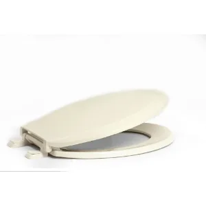 Centoco 1600-001 Elongated Plastic Toilet Seat, Standard Economy Model, White White Elongated Standard - 1200 Round
