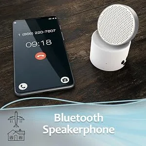 Adaptive Sound Technologies LectroFan Micro2 Non-Looping Sound Machine and Stereo Bluetooth Speaker with White Noise, Fan, and Ocean Sounds for Sleep, Relaxation, Privacy, Study, and Audio Streaming - LectroFan Micro2 Bluetooth Speakerphone