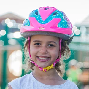Bell Rally Child Helmet Pink Splatter Stella - rally, sizing