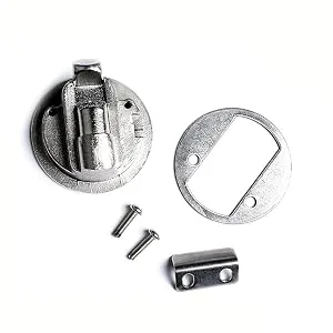 Mxeol Marine Slam Latch Boat Flush Pull Latch 2" Stainless Steel Silver, 2 Pieces - boat latch