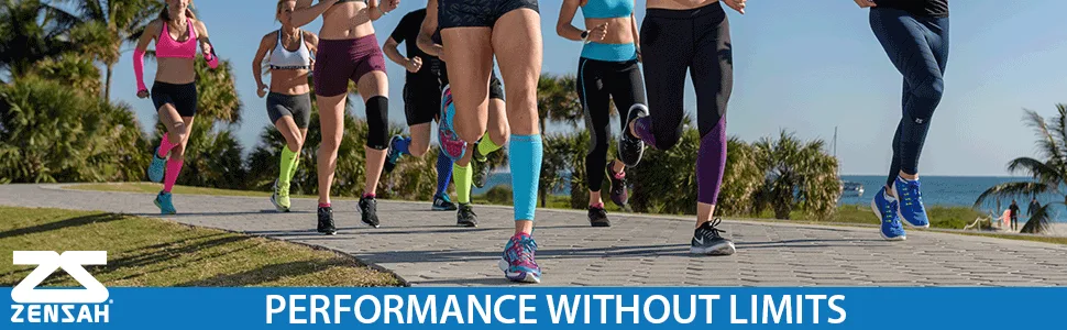 Zensah Small-Medium Neon Green - Leg Sleeves Zensah