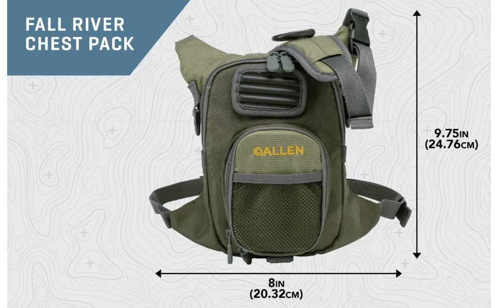 Allen Fall River Fishing Chest Pack Olive - image