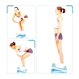 StrongTek Portable Slant Board, Adjustable Incline Boards, Calf Stretcher, Foot Stool Black - move1