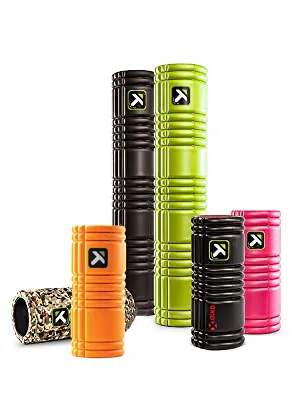 GRID Foam Roller for Exercise, Deep Tissue Massage and Muscle Recovery, Original (13-Inch), Black - TriggerPoint GRID Foam Rollers