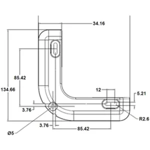 VersaChock Removable Cooler Mounting kit White - Versa Chock - Removable Chocks - Cargo and Cooler Tie Down - Black or White - Dimensions