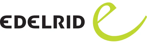 EDELRID Mega Jul Belay Device Slate - Edelrid Logo
