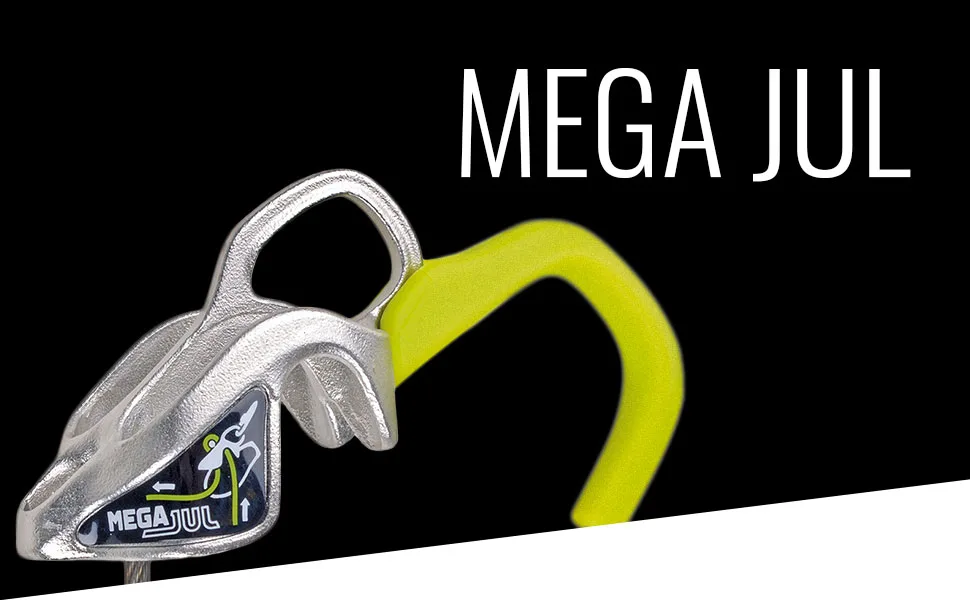 EDELRID Mega Jul Belay Device Slate - Mega Jul
