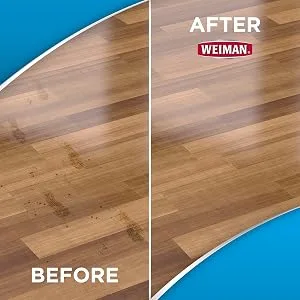 Weiman Hardwood Floor Cleaner - 128 Ounce Refill - Finished Engineered Hardwood Floors 128.0 Ounce - before and after