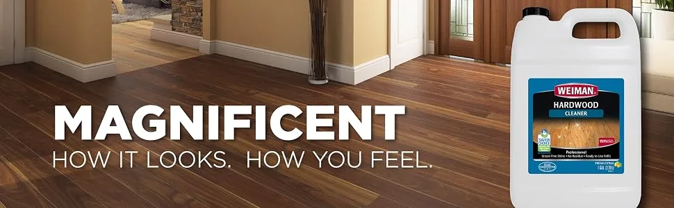 Weiman Hardwood Floor Cleaner - 128 Ounce Refill - Finished Engineered Hardwood Floors 128.0 Ounce - Magnificent