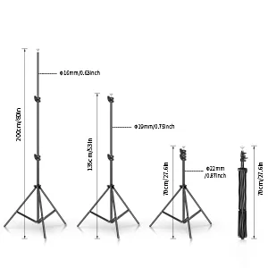 SH Heavy Duty Background Stand, 2x2M Backdrop Support System Kit with Carry Bag for Photography Photo Video Studio,Photography Studio1 6.5x6.5ft/ 2x2m - background stand