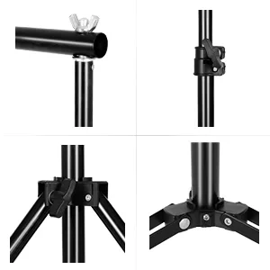 SH Heavy Duty Background Stand, 2x2M Backdrop Support System Kit with Carry Bag for Photography Photo Video Studio,Photography Studio1 6.5x6.5ft/ 2x2m - photo backdrop stand kit