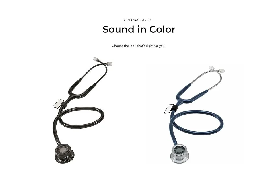 MDF Pulse Time 2-in-1 Digital LCD Clock and Single Head Stethoscope - Purple (MDF740-08) - 740-03