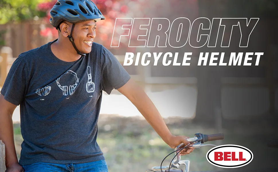 BELL Ferocity Bike Helmet - Dark Titanium Texture Large - unspecified