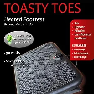 Cozy Products TT Toasty Toes Ergonomic Heated Foot Warmer,BLACK - package