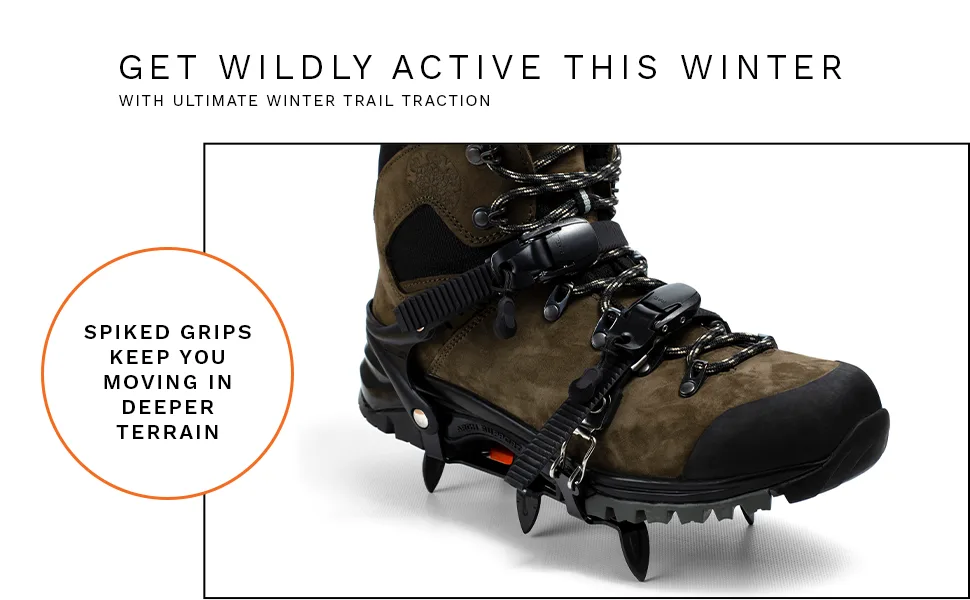 Hillsound Cypress6 | Six Point Instep Ice Cleat Traction System for Hiking and Glacier Trekking Black One Size - hillsound
