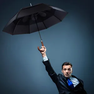 GustBuster Metro 43" automatic Navy - Umbrella, GustBuster, commuter umbrella