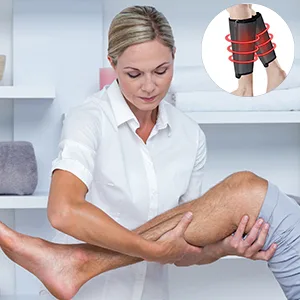 QUINEAR Leg Massager, Air Compression Calf Wraps Massager for Leg Circulation and Swelling Pain Relief 2 Modes 3 Intensities - calf massager
