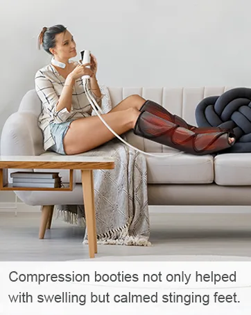 QUINEAR Leg Massager, Air Compression Calf Wraps Massager for Leg Circulation and Swelling Pain Relief 2 Modes 3 Intensities - quinear leg massager