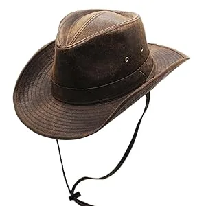 Weathered Outback Outdoorsmen Shapeable Hat, Silver Canyon, Brown X-Large Brown - Weathered Outback Outdoorsmen Shapeable Hat