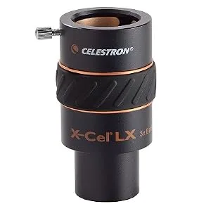 Celestron 93428 X-Cel LX 1.25-Inch 3x Barlow Lens (Black) 3x - 1.25  X-Cel LX Barlow Lens Lens - product information 2